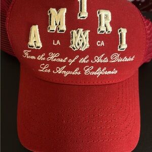 AMIRI The Arts District LA / CA Red Mesh Cap Authentic New